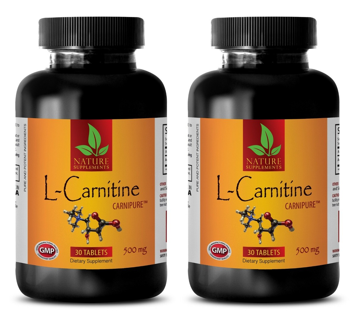 L-Carnitine 500mg w/ Vitamin B6 Muscle Endurance Recovery Energy 60 Tablets  2 B