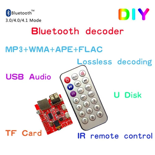 Bluetooth 4.1 TF card U disk MP3  Format decoder decoding audio Player L3US