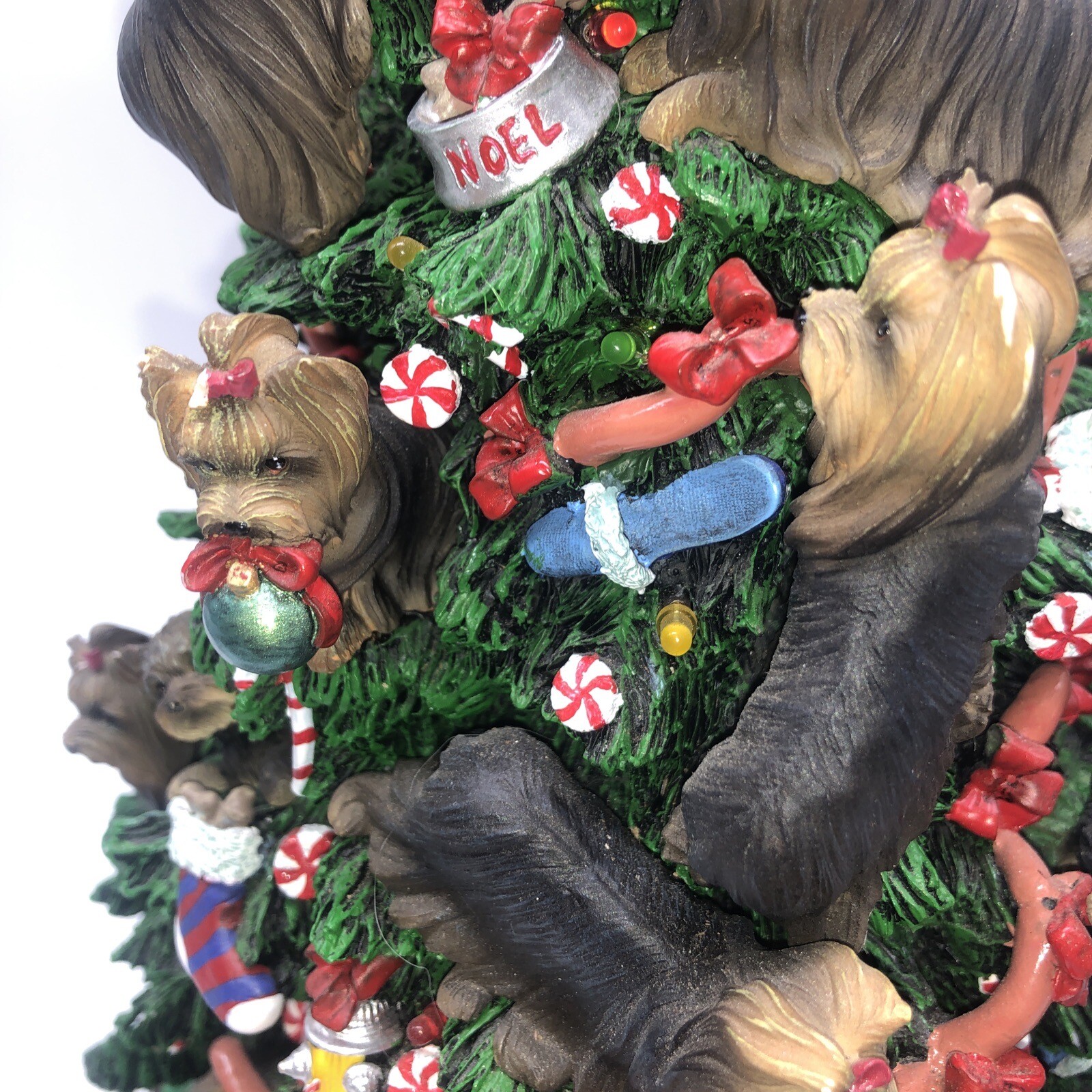 Yorkie Christmas Tree The Danbury Mint Lighted Tree YorkshireTerrierDog