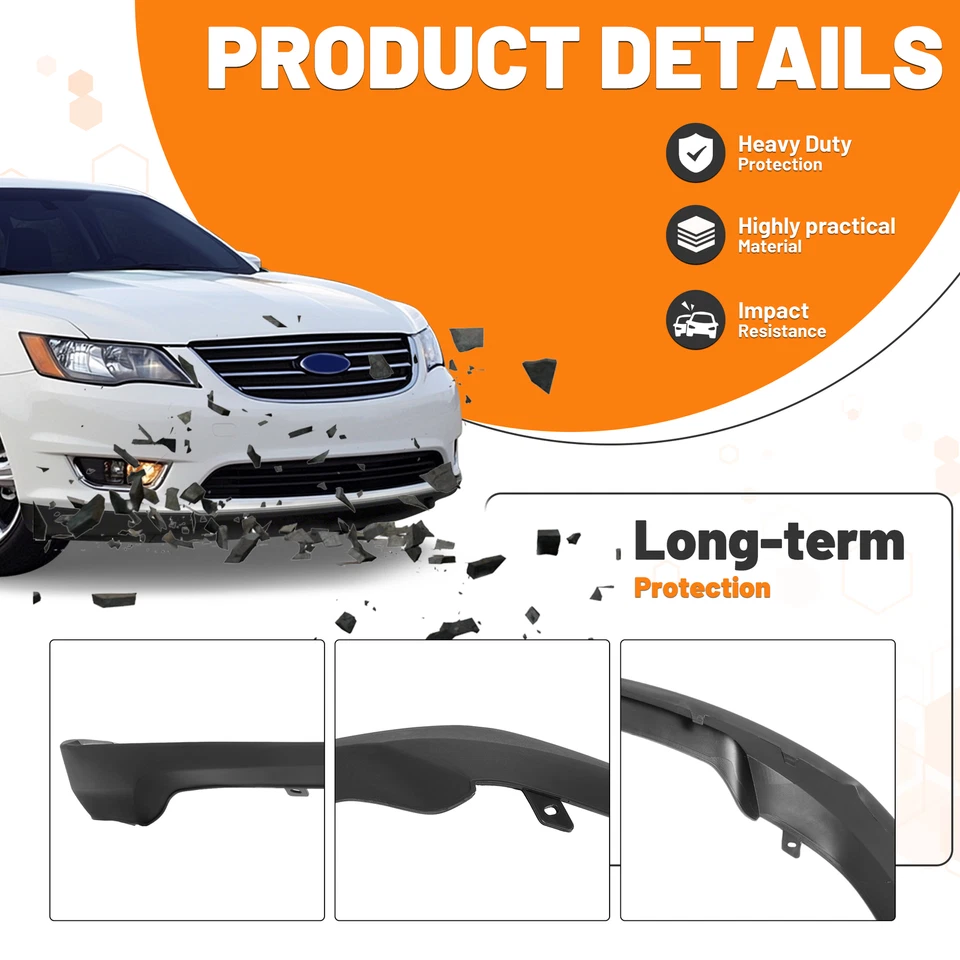 纹理前保险杠下帷幔适用于福特金牛座轿车 2010 - 2012 #FO1095231 — 第 4/4 张图片