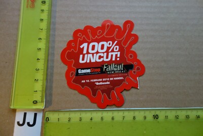 Alter Aufkleber Game PC-Video-Spiel FALLOUT NEW VEGAS GameStop 2012 Bethesda