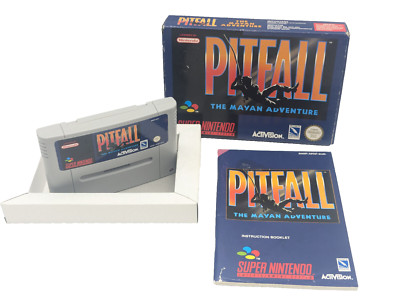 Pitfall the Mayan Super Nintendo SNES Modul OVP Anleitung CIB Pal Akzeptabel
