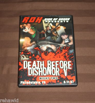 ROH: DEATH BEFORE DISHONOR 5 V NIGHT 2 TWO (DVD, 2007) Ring