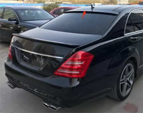 Unpainted Window Roof Spoiler Wing For 2007-2013 Mercedes Benz S-Class W221 - Picture 3 of 6