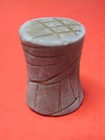 NATIVE AMERICAN STONE EAR SPOOL SPINDLE LOOP PLUG CARVED ENGRAVED BODY ART RARE — photo 4