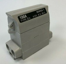 Henley Mains House Service Cut Out Fuse Carrier & Base 100AMP Rated SERIES 7