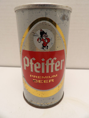 PFEIFFER PREMIUM STRAIGHT STEEL ZIP TAB BEER CAN #108-15 DETROIT MICHIGAN