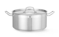 Kochtopf, Niedrig - Mit Deckel, Hendi, Profi Line, 12L, ø320X(H)150Mm