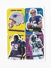 1995 Collector's Choice Update Stick-Ums Football Pick List Patriots Broncos