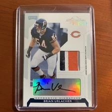 2006 Playoff Signature Proof Brian Urlacher 3 COLOR Patch AUTO /50 WOW