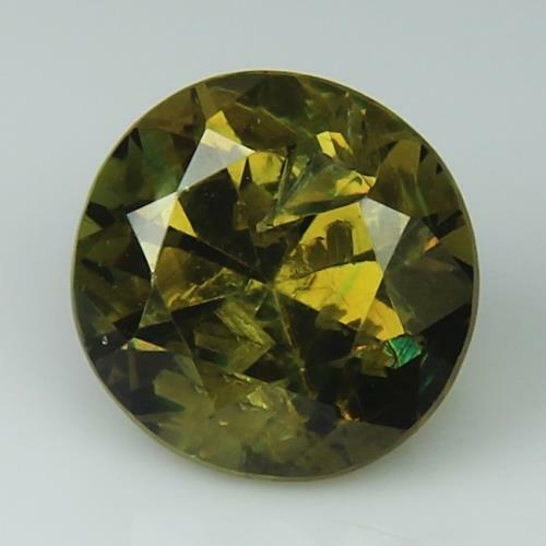 1.10ct Natural Green Demantoid Garnet Madagascar  Round Shape Free Shipping - Picture 1 of 2