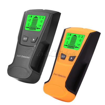 3 in 1 LCD Stud Finder Wood Metal Pipe Wire Wall Sensor Scanner Digital Detector
