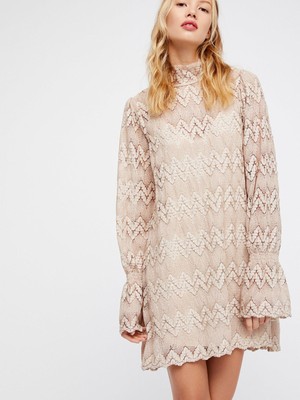 free people lace mini dress