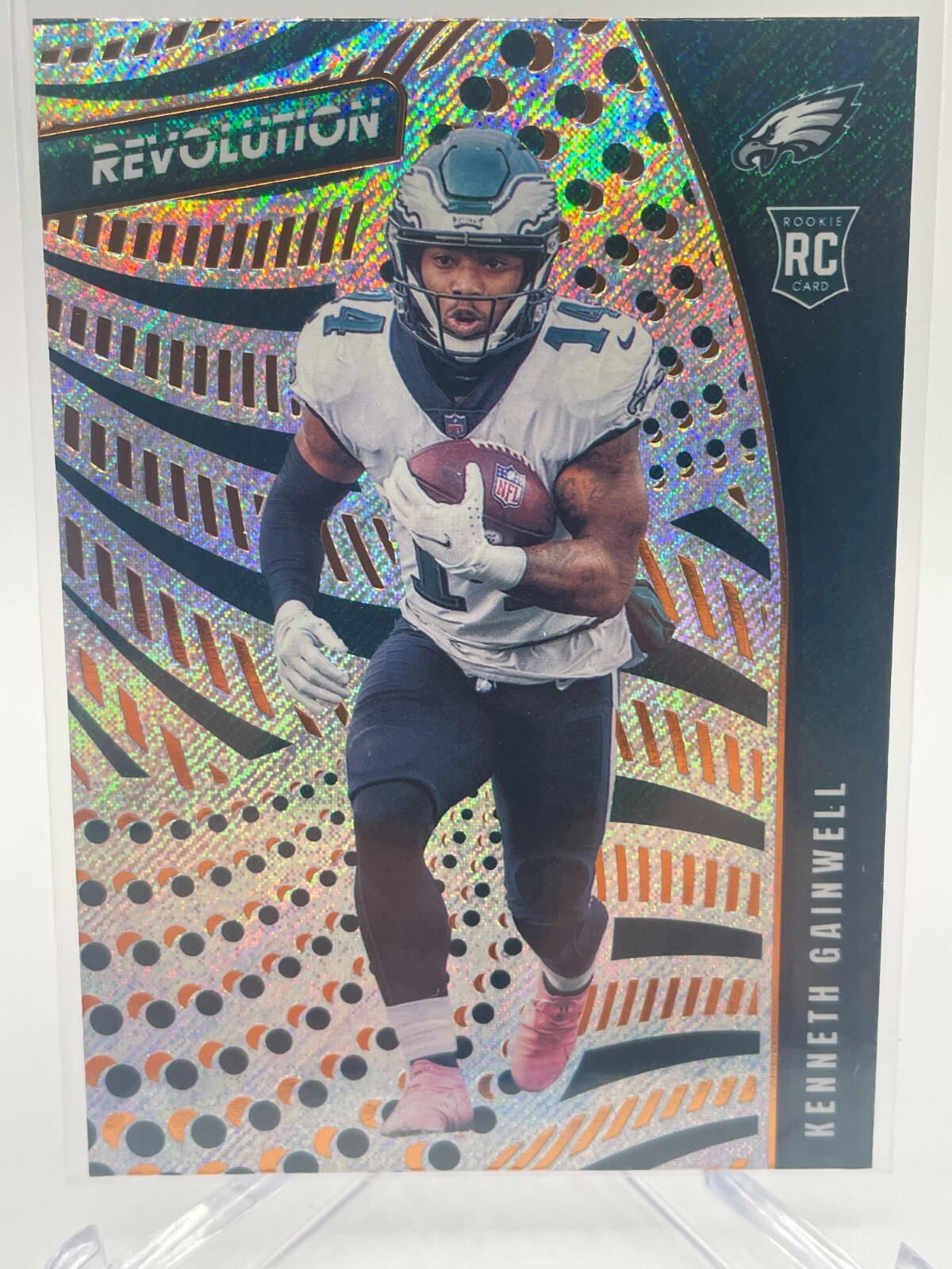 2021 Panini Chronicles Kenneth Gainwell Revolution Rapture RC Eagles #REV-13