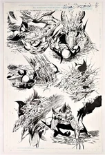 WOLVERINE: DOOMBRINGER 1 PG 41 ORIGINAL MARVEL COMIC ART DUTKIEWICZ PALMIOTTI 97