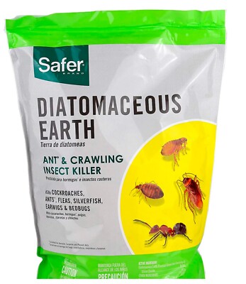 Curated visual reference: Visual Reference: Safer 51703 4Lb Diatomaceous Earth Bed Bug Flea Ant Crawling