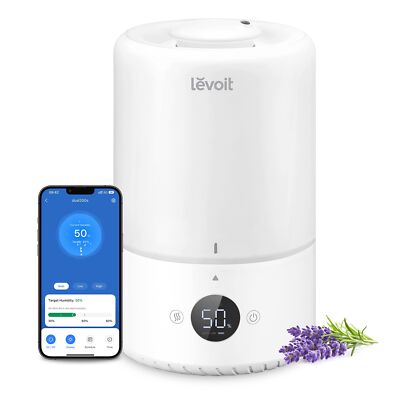 LEVOIT Smart Cool Mist Top Fill Humidifiers for Bedroom with Sensor, Auto Hum...