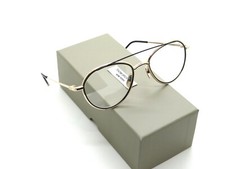 THOM BROWNE TB-109-A-GLD-BLK Gold/Black Authentic 53mm Aviator Eyeglasses