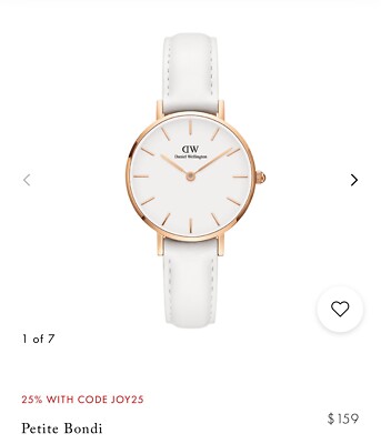 Daniel Wellington Petite Bondi Leather Ladies Watch DW00100189. Used
