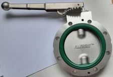 4" Anodized Aluminum TTMA Paddle Valve with built-in EverGreen-FKM Gasket