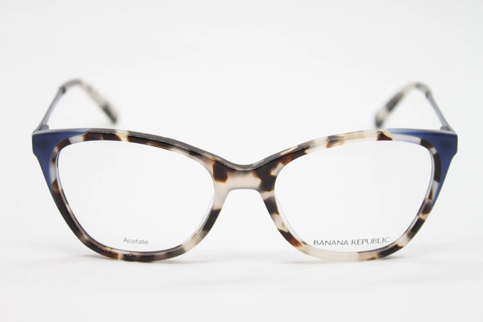 NOVO ÓCULOS BANANA REPUBLIC MARCIA TCB AZUL TARTARUGA AUTÊNTICO 52-18 - Imagem 2 de 4