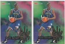 (2) 1995-96 Kevin Garnett Hoops ROOKIE CARD #272 - Timberwolves Celtics RC. rookie card picture