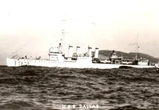 RPPC WWII USS Alexander Dallas Navy Destroyer Real Photo Postcard