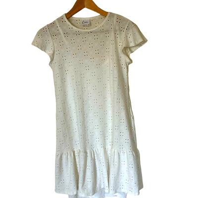 Livi Junior's Eyelet White Lined Dress size XS | eBay