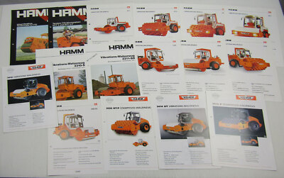 16 brochures with data Hamm rollers compactor tamping foot roller 70-90s