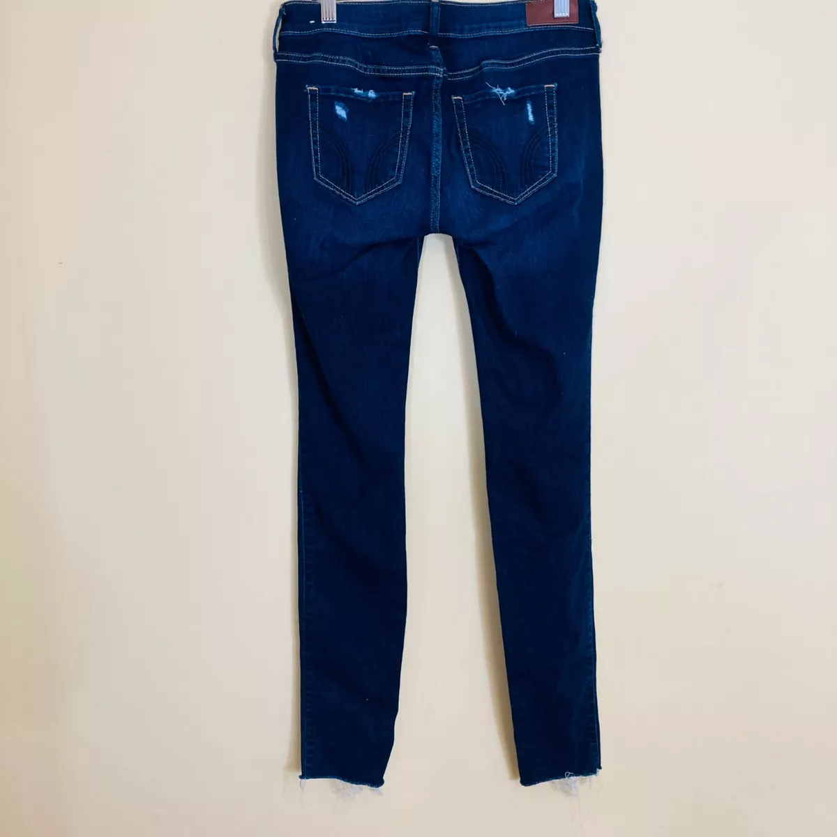 Hollister Jeans Womens 3R Low Rise Super Skinny Raw Hem W26 L30