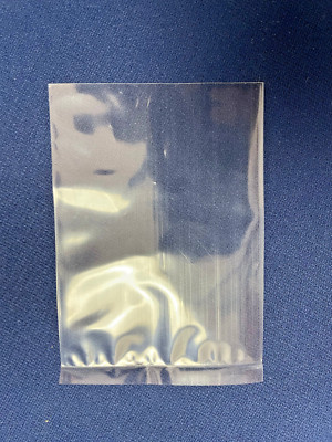 100 3x4 Clear Poly Bags 2Mil Flat Open Top Plastic Packaging Packing LDPE