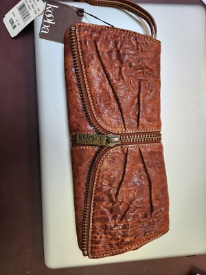 Kooba Brown Leather Clutch