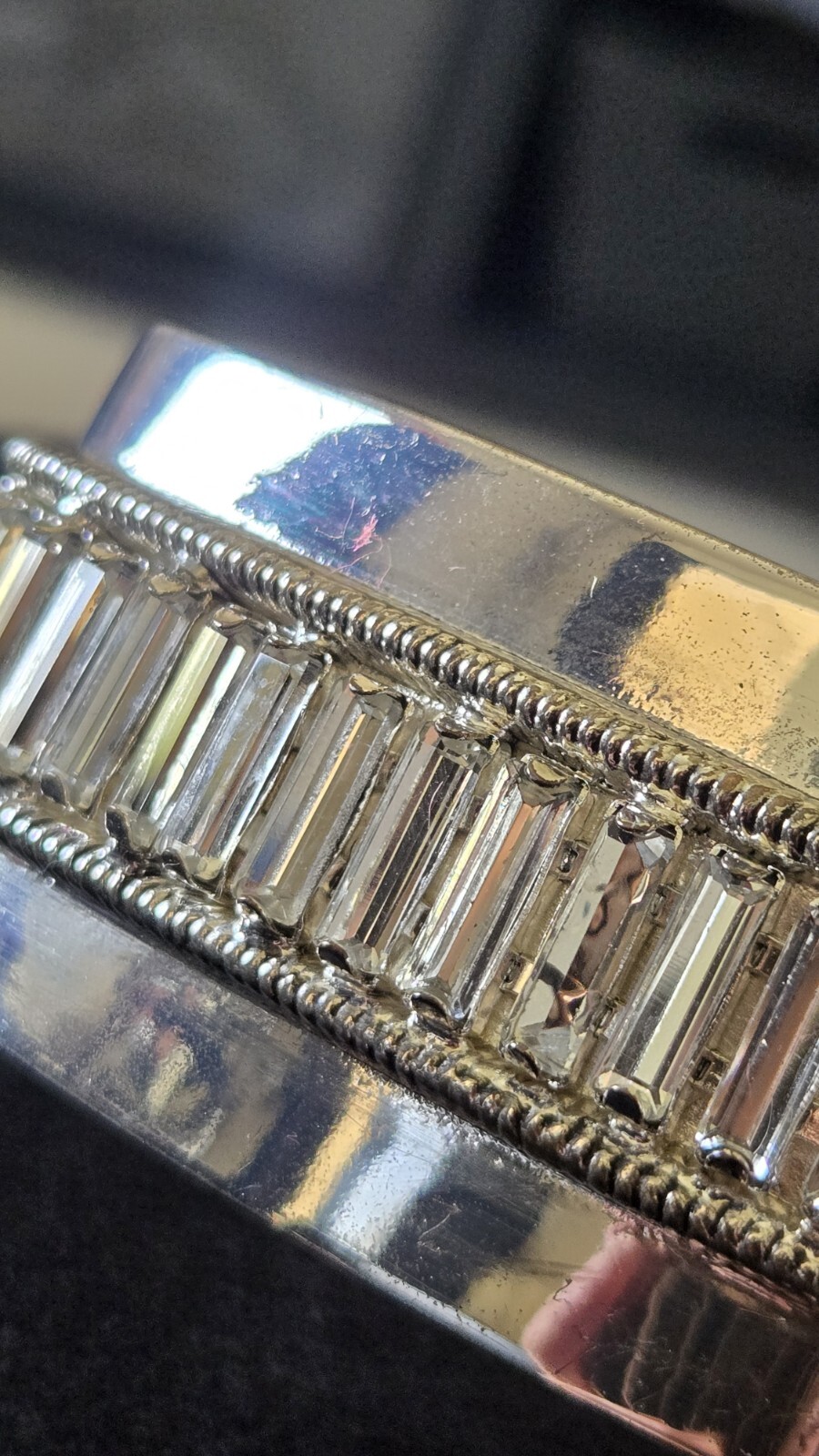 Erickson Beamon Rocks Squared Bangle Bracelet Set - image 6