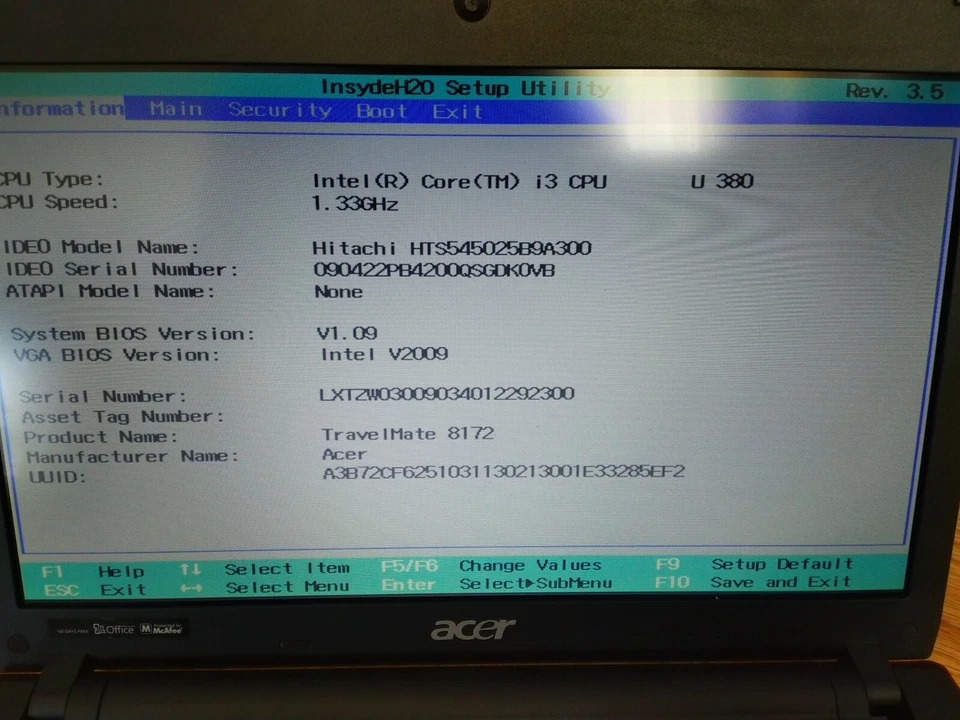 Acer TravelMate 8172 Laptop - Lightly used but WORKING for online classwork! - Image 4 of 4