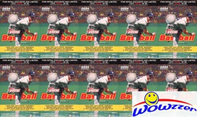 (10) 2024 Topps Heritage Baseball EXCLUSIVE Factory Sealed HANGER Box-350 Cards!