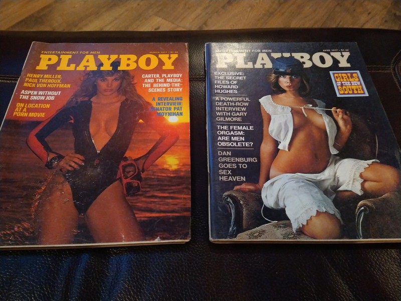 March And April 1977 Playboys