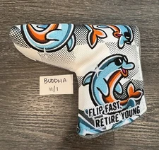 NEW Swag Golf Blade Head Cover July COTM Chrome Flipper Black w/Gray Lining