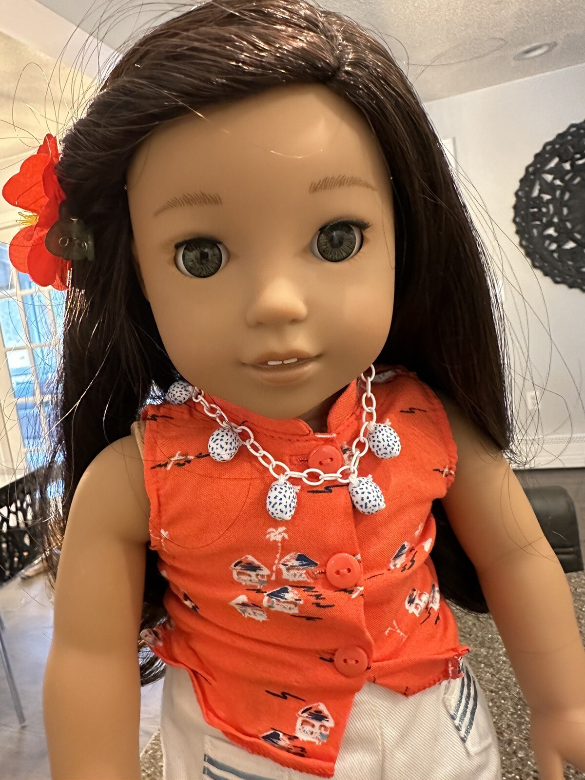 American Girl Doll Nanea Mitchell w/ accessories & Dog Mele MINT eBay