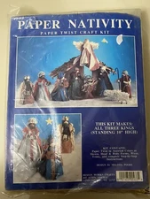 Vtg Design Works Paper Nativity Paper Twist Craft Kit 433 Set The Three Kings