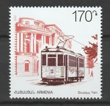 Armenia 2022 Trams, Tramway, Railway MNH stamp