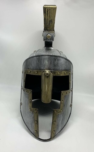 Medieval Knight Helmet Adult Adjustable Medieval Costume Cosplay Wearable Helmet - Picture 6 of 20