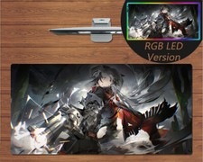 Anime RGB LED Large Mouse Pad Honkai Star Rail Boothill Gaming Mat Mousepad Gift