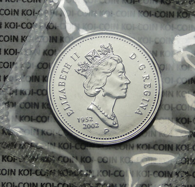 NBU PL Canada 1952-2002 Golden Jubilee nickel 5 cent 5c mint