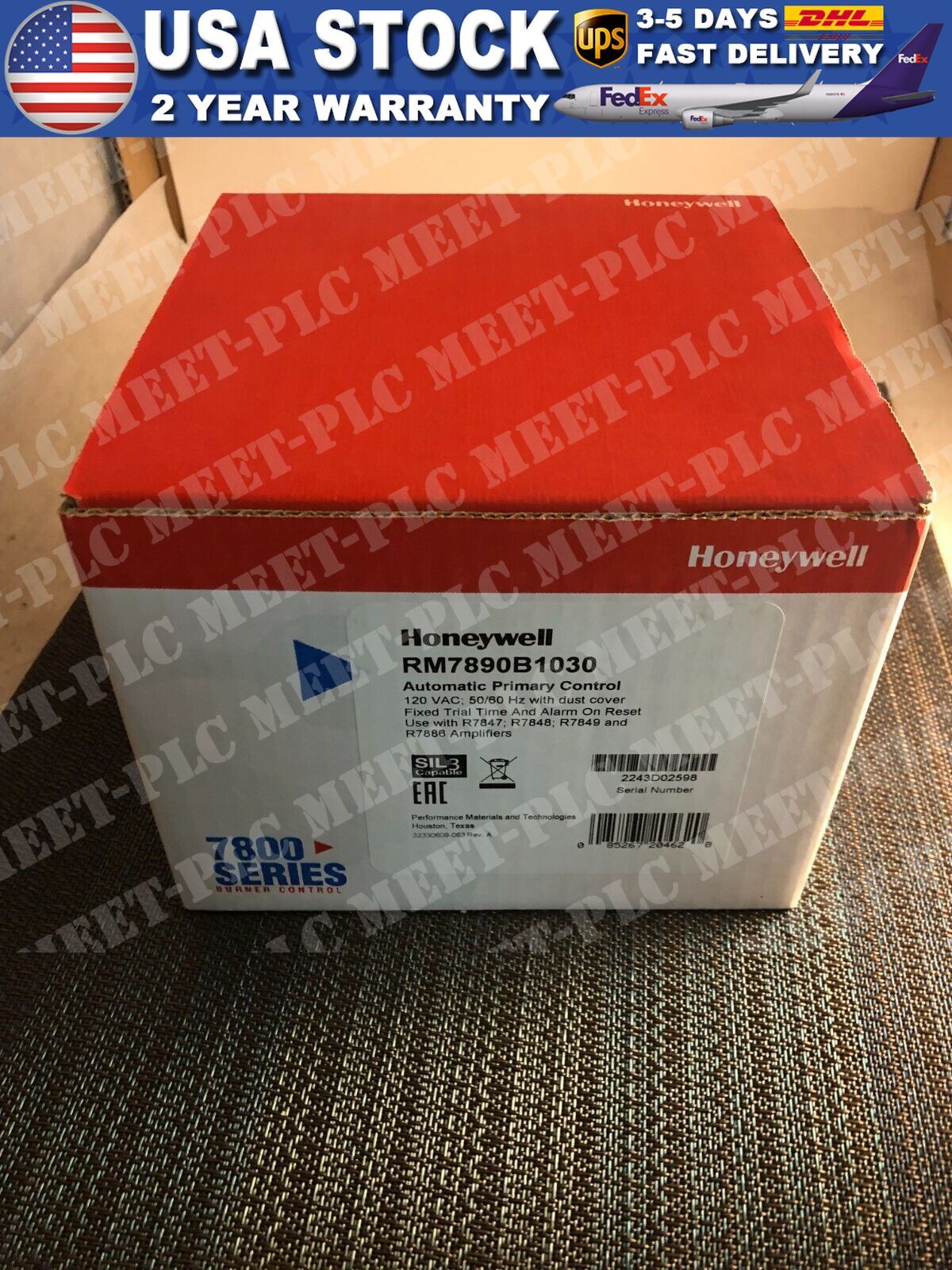 Control de quemador Honeywell RM7890B1030 ¡NUEVO!