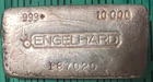 RARE 5th Series Engelhard 10oz Canadian Bull Silver Bar 187020