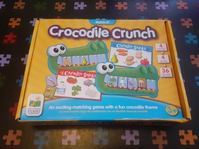   Crocodile Crunch Die Lernreise Brettspiel Match It 3+ vollständig
