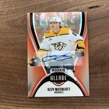 2025-26 Upper Deck Allure Ozzy Wiesblatt Red Rainbow Rookie Auto Predators