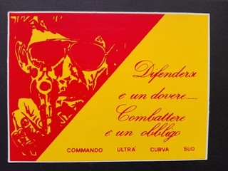 ADESIVO GRUPPO ULTRAS ROMA CALCIO COMMANDO ULTRA' CURVA SUD SPLENDIDO
