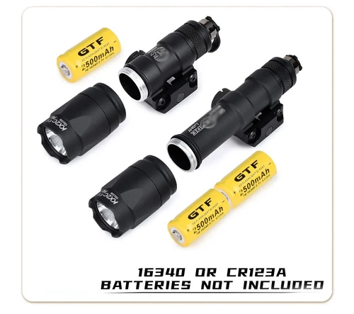 WADSN M300A&M600C 战术手电筒无标记带 AXON 开关双功能套装 - 第 8 张/共 19 张