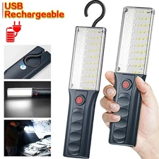 Rechargeable LED COB Work Light Mechanic Flashlight Lamp Magnetic Super Bright